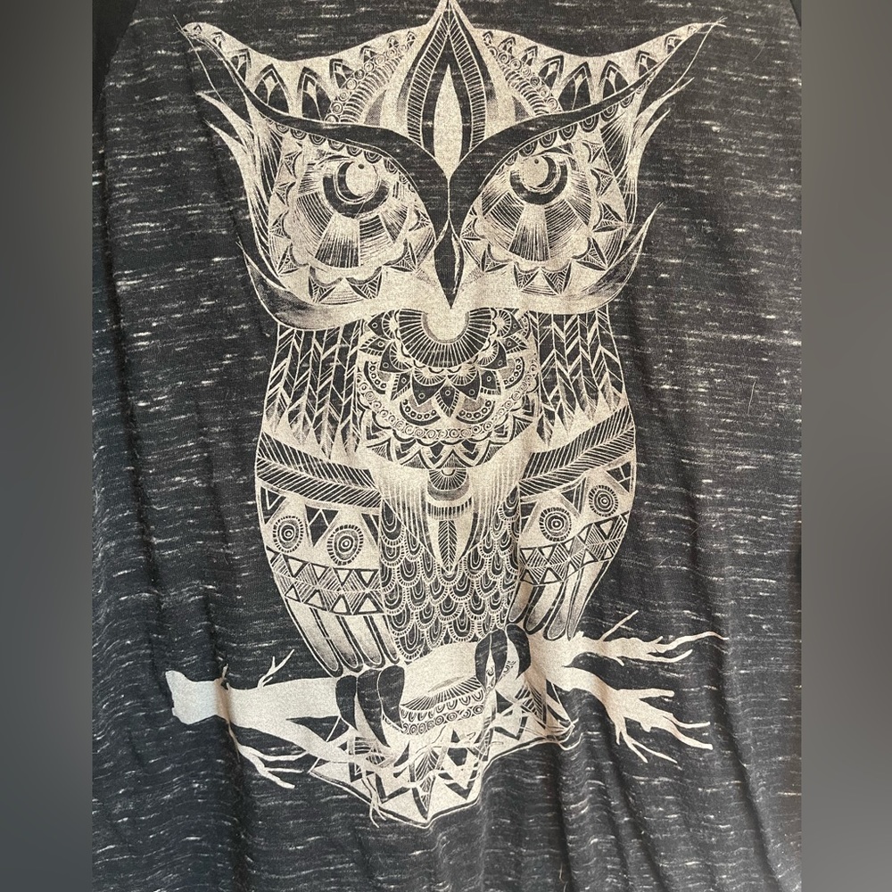 Electro Threads Owl 3/4 Sleeve